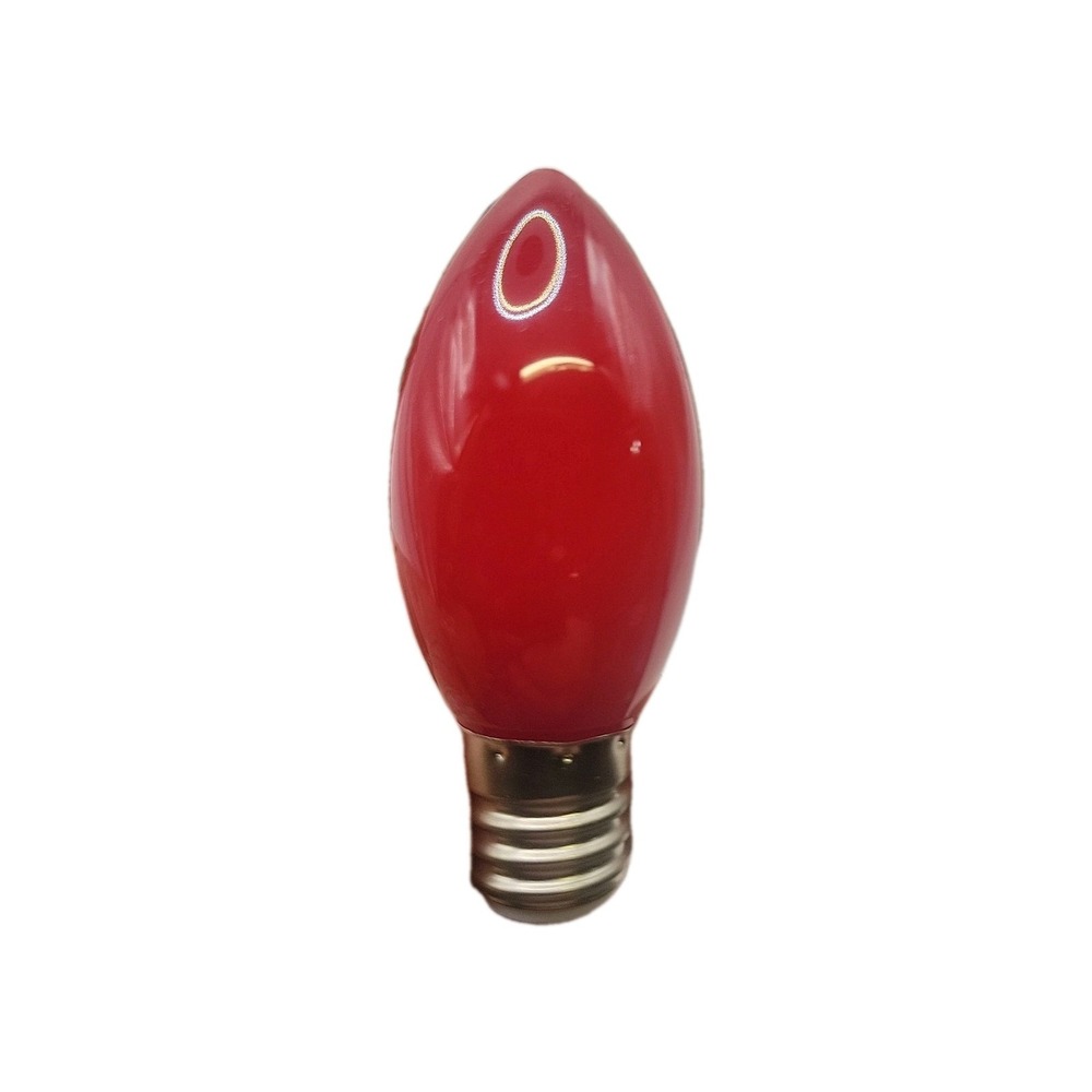 25‎ C9 Red Ceramic Replacement Bulbs, 7W, Screw Base, Indoor/Outdoor